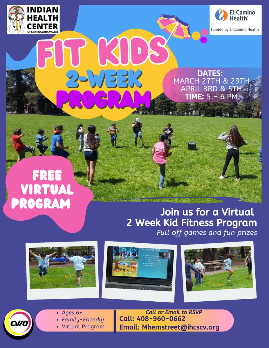 IHCSanJose's tweet image. Join us for our 2-week Fit Kids program this March!

Two weeks of fun, healthy movement for the whole family. This class will help kids get comfortable with exercise and make movement fun! For ages 6 &amp;amp; up, parents/guardians are also welcome to join.

#Kidsprogram #EVENT