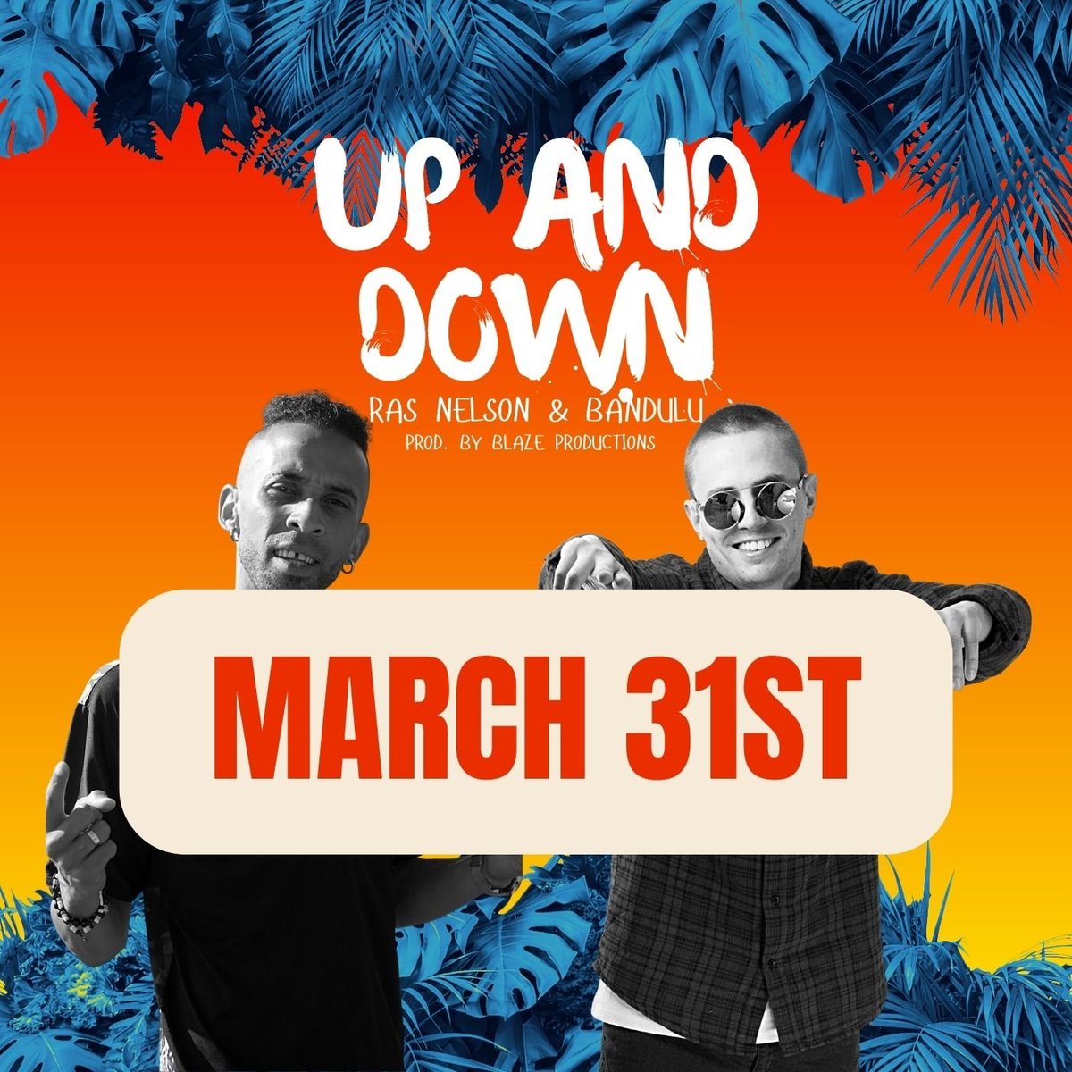 Release date of my new Reggae single 'Up And Down' together with @ras_nelson_ is March 31❗🎶🆙 Produced by @blazin3000 🙏🏼 Special thanks to @anotha1productions 💯😎 #newtune #reggae #reggaemusic #international #capeverde #norway #uk #austria #jamaica #upanddown