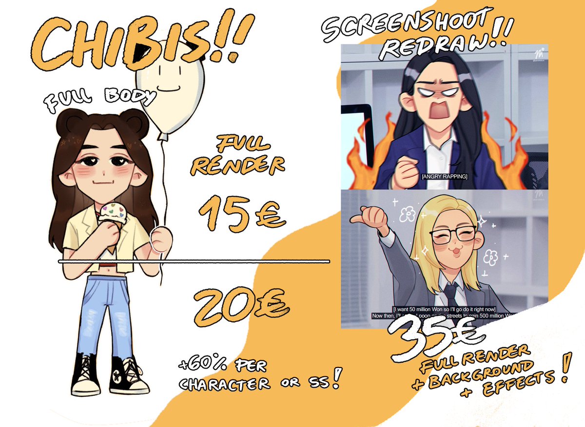yoohdere's tweet photo. hi, I'm currently going through a bit of a rough time so I'm opening commissions again 🥸✊

RTs are appreciated and kofi is always open! love u all 🫶💞 https://t.co/LXEjrllfrT https://t.co/VIao6FGctl