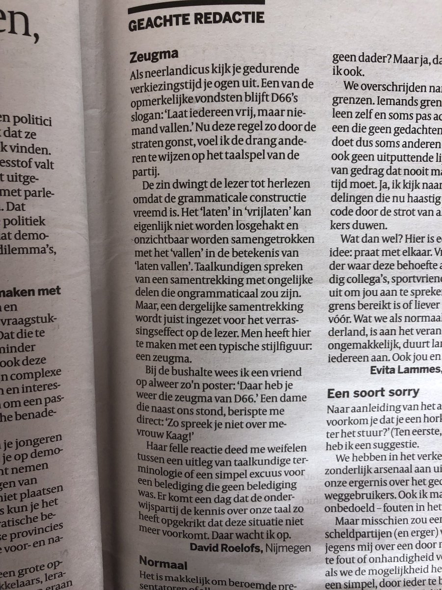 MarjanArenoe's tweet photo. Geweldige brief in ⁦⁦@volkskrant⁩ Die man verdient een column. https://t.co/i810P0eqgv