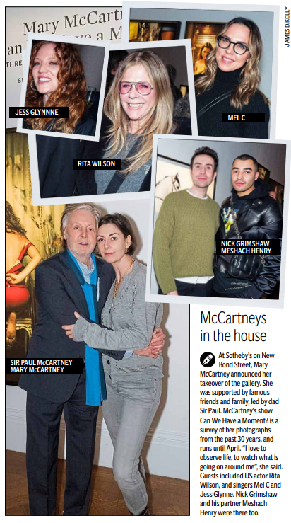 Photographer Mary McCartney was supported by her dad Paul at a recent show opening standard.co.uk/news/londoners…