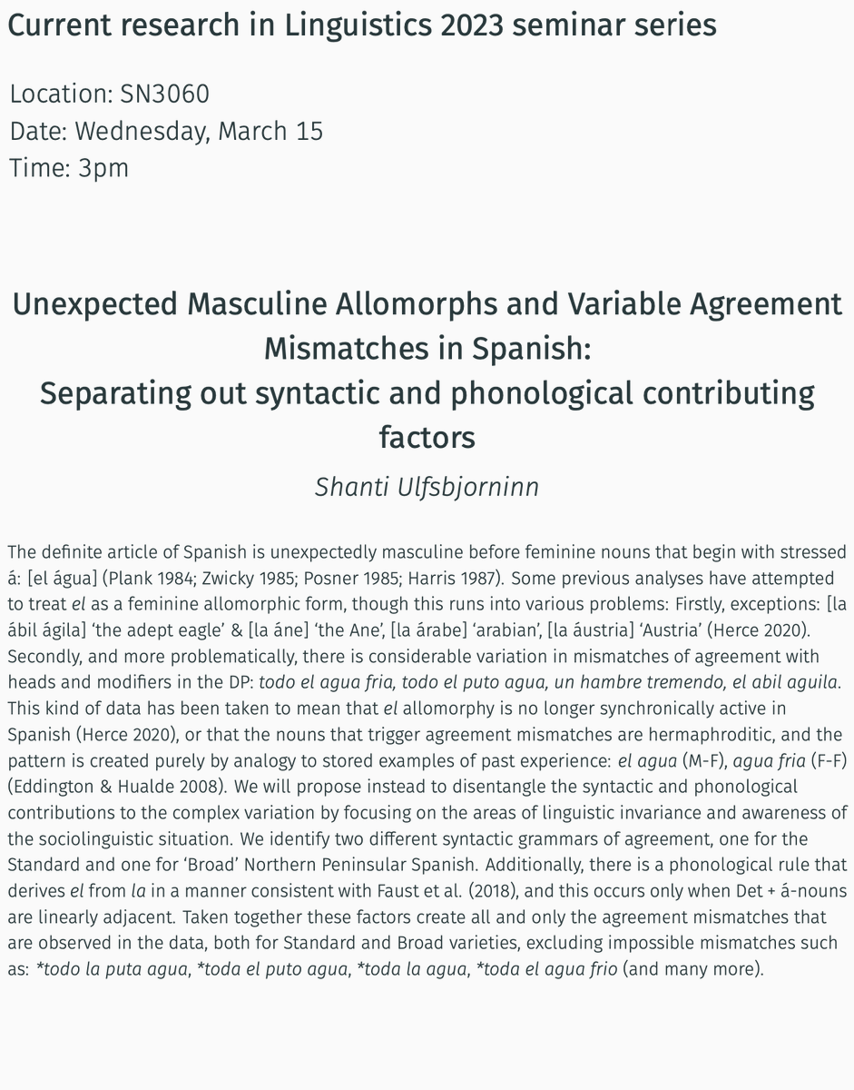 MUN Linguistics (@munlinguistics) on Twitter photo 