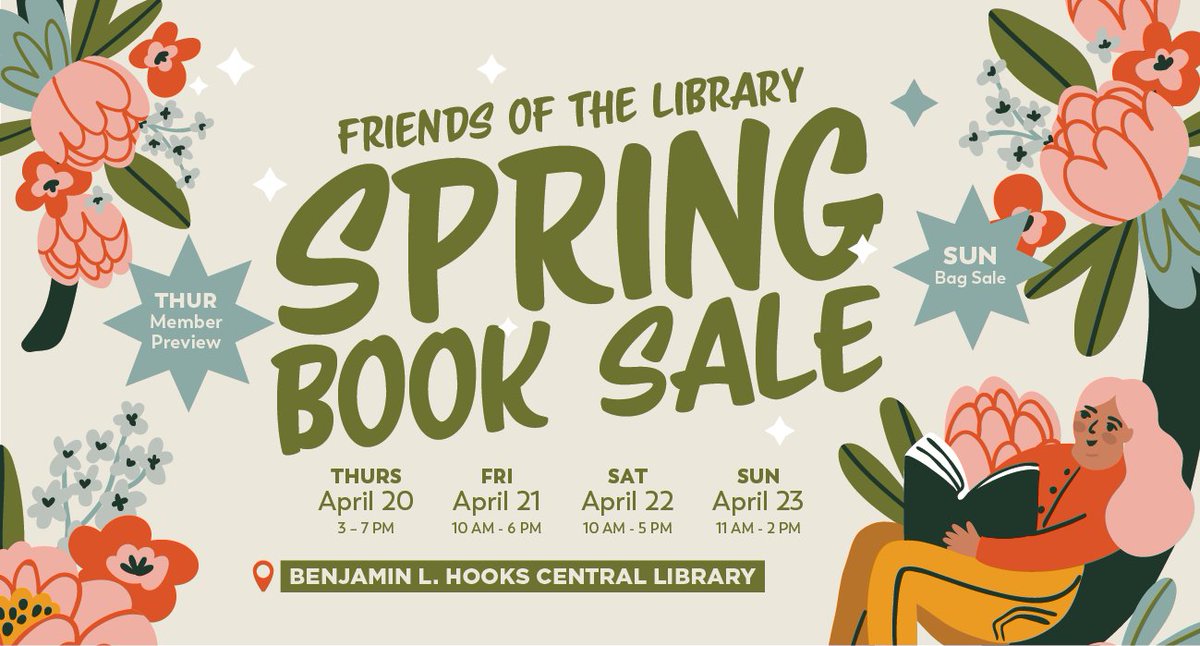 Mark your calendars! The Spring Book Sale is just about a month away. Gently used books at bargain prices. Plus, magazines, DVDs, CDs, and vinyl records will be available too!