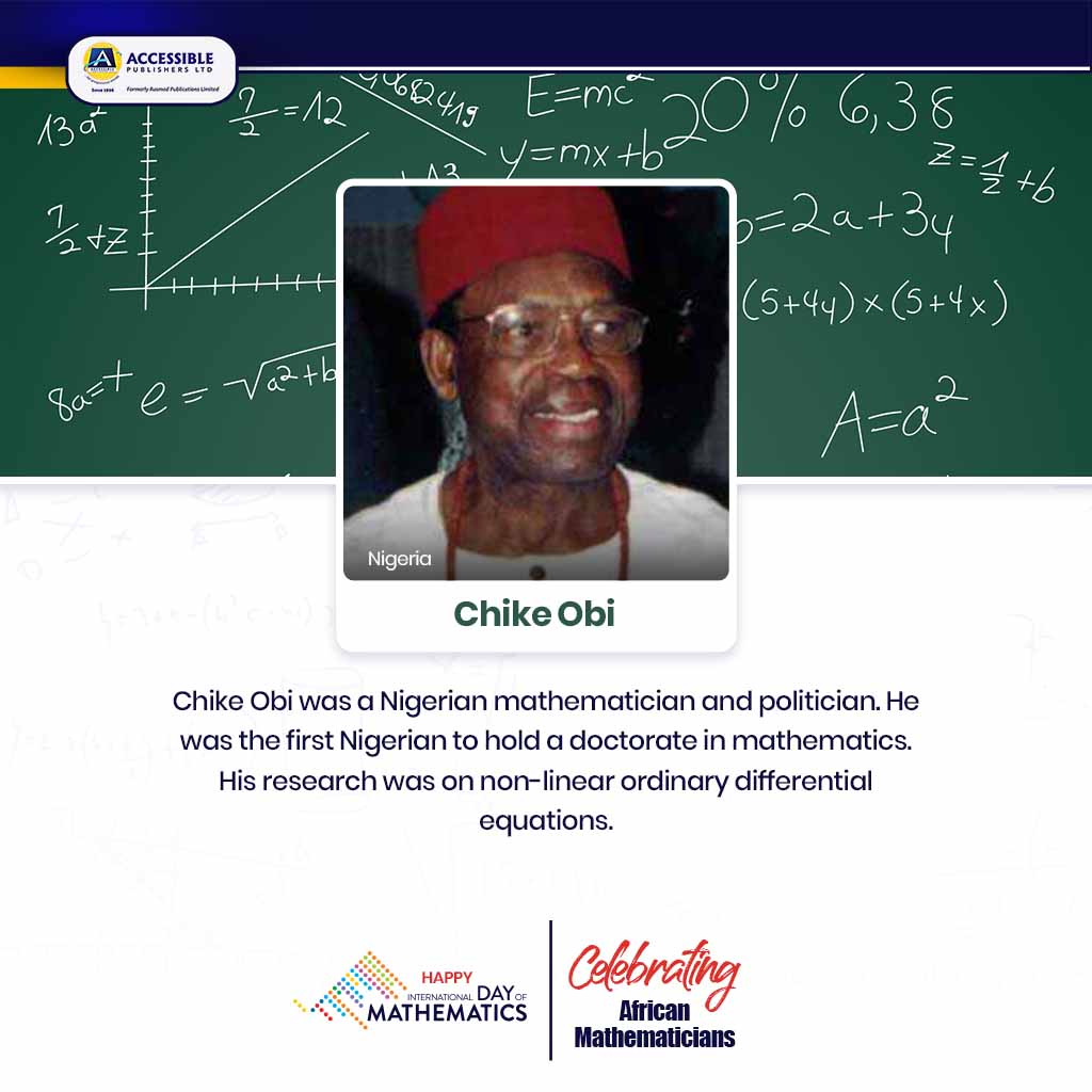 accessiblepl's tweet photo. Today, we celebrate Mathematics in a very special way.🥳
We celebrate all great Mathematicians in the whole world and most especially in Africa.👩‍🎓

Happy #InternationalDayofMathematics, also known as #PiDay!👍

#MathematicsForEveryone #Mathematics #Ibadan #AccessiblePublishers https://t.co/iiBswxyImq