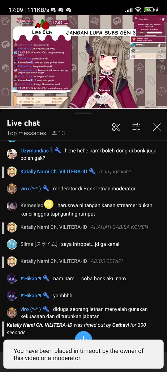 Cethavi's tweet photo. Tragedi Gen-3 Vilitera 14 Maret 2023 Time Out antar sesama moderator di livestream Acin @AcinVILITERA ๐
@Cethavi 2 vs 1 @NamiVILITERA
White Day, orang lain berbalas cokelat ๐ซ, sedangkan kami berbalas BONK ๐ญ๐จ๐งฃ
#KatallyNami #FrancinePavlova #Acinongol #mengAnshini #Vilitera https://t.co/Frdml8NePP