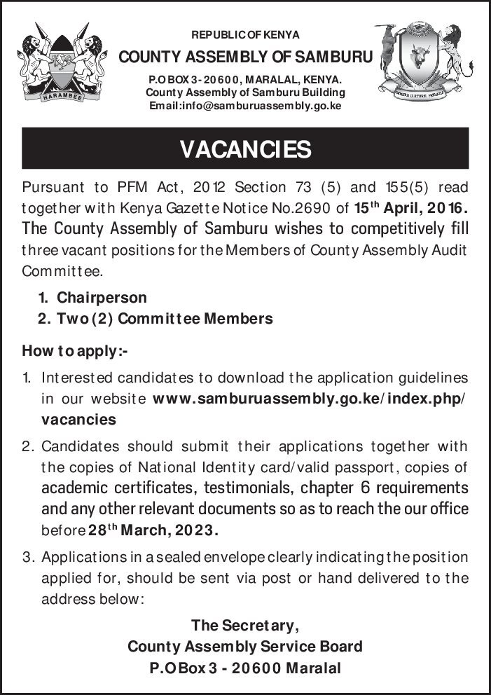 County Assembly Of Samburu tweet media