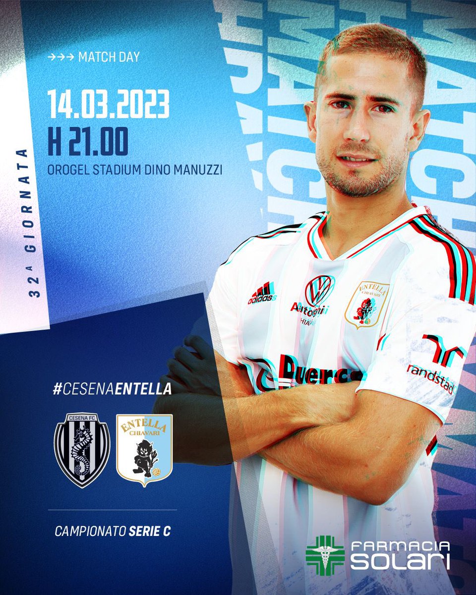 V_Entella's tweet photo. MATCH DAY 🔥
#Biancocelesti in campo ⚪️🔵
🆚 #Cesena
🏟 Orogel Stadium-Dino #Manuzzi
⌚️ 21.00
📺 @ElevenSportsIT e @DAZN_IT
💪 Forza ragazzi 💥
#ForzaEntella
#UnaSolaSquadra https://t.co/KXxlOoxXZ2