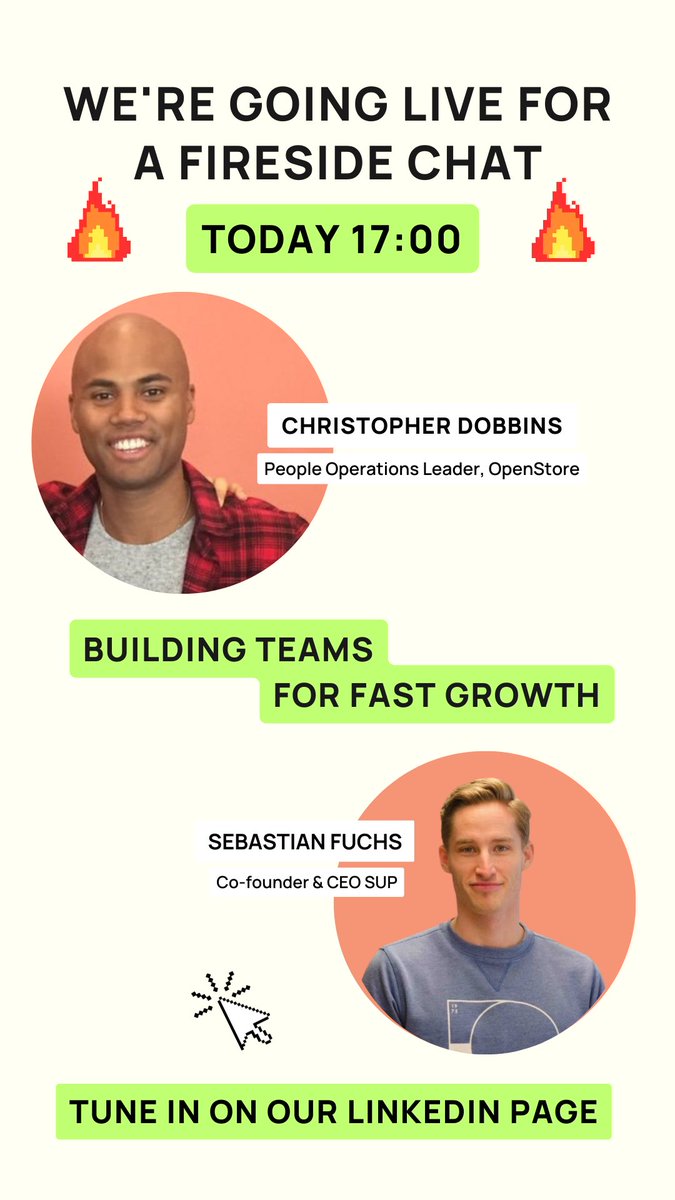 LIVE FIRESIDE TODAY AT 17:00 - TUNE IN ON OUR LINKEDIN PAGE: linkedin.com/company/sup46/ 💡