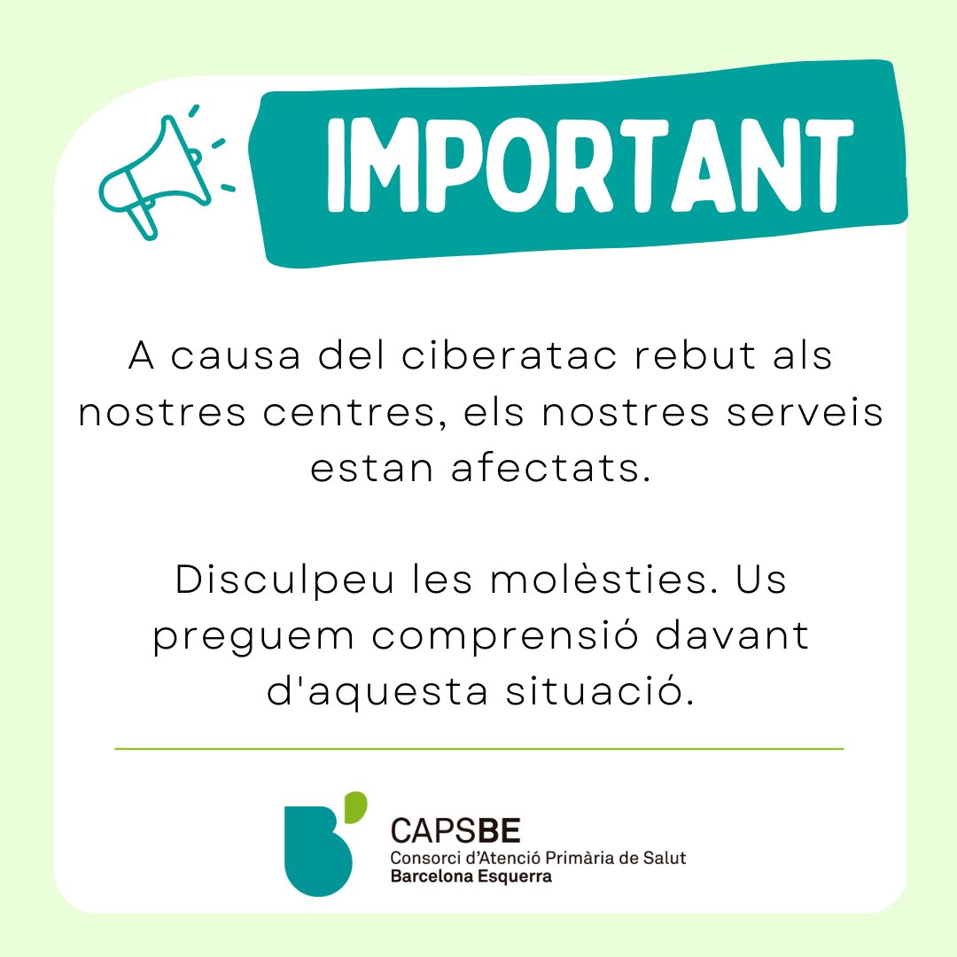 CAPSBEsq's tweet photo. Continuem treballant per a recuperar la normalitat assistencial dels nostres centres. Volem agrair la vostra comprensió en aquests moments i la implicació dels professionals de CAPSBE. 

Moltes gràcies a tots i totes. https://t.co/0iUyGpchXZ