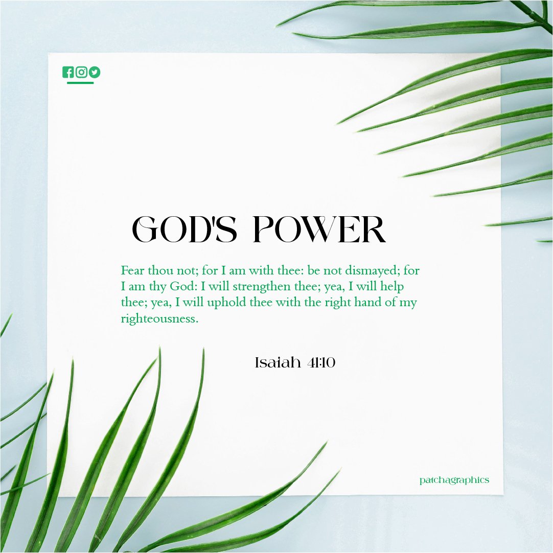 patchagraphics's tweet photo. GOD'S POWER 
Isaiah 41:10 https://t.co/Lz74hVSZYZ