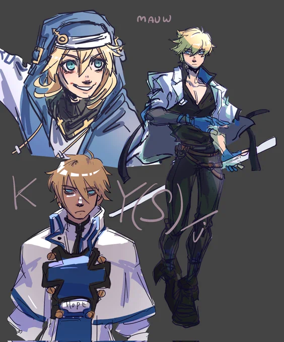 #GuiltyGearStrive white people doodles 