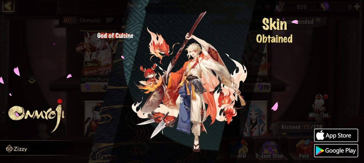Sophiezizz's tweet photo. #Onmyoji# I got a brand new rare skin! Check it out and try your luck! https://t.co/1wqy6e6v1X
