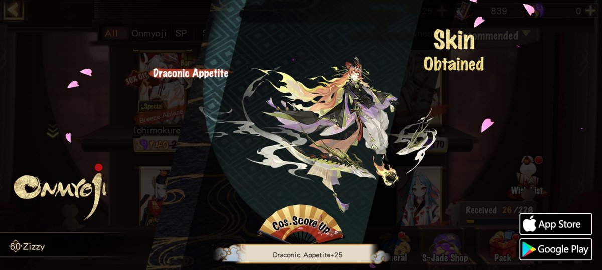 Sophiezizz's tweet photo. #Onmyoji# I got a brand new rare skin! Check it out and try your luck! https://t.co/Q6UPzFayx1