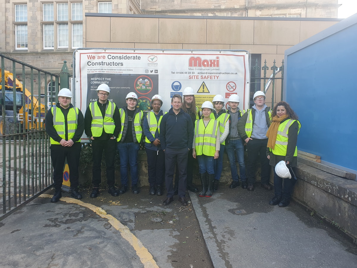 MaxiConstruct's tweet photo. During February we hosted site visits for @EdinburghNapier students from Architectural Technology Dept &amp; School of Engineering &amp; Built Environment at Sciennes Primary School. The collaboration focussed on the principles of #Passivhaus design and putting that into practice https://t.co/4T6MWqP03U