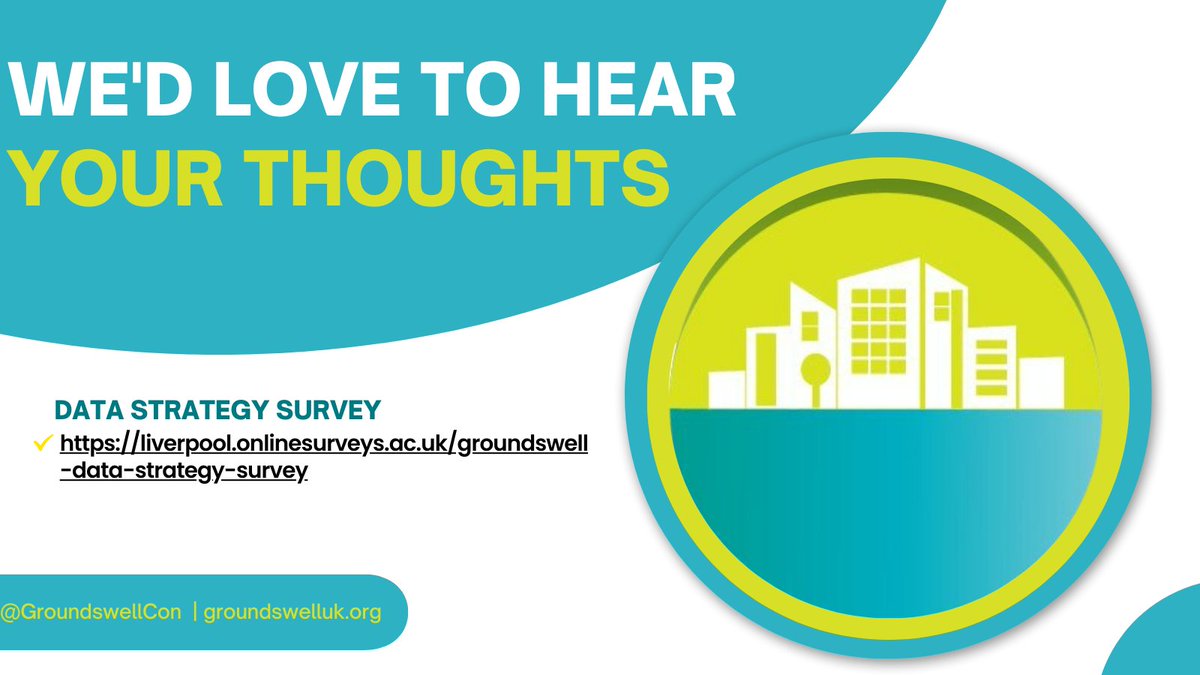 👋Do you have a spare minute?👋

We'd love to hear your thoughts on big data and GroundsWell's data strategy. Complete our short 5 question survey and tell us them!

liverpool.onlinesurveys.ac.uk/groundswell-da…