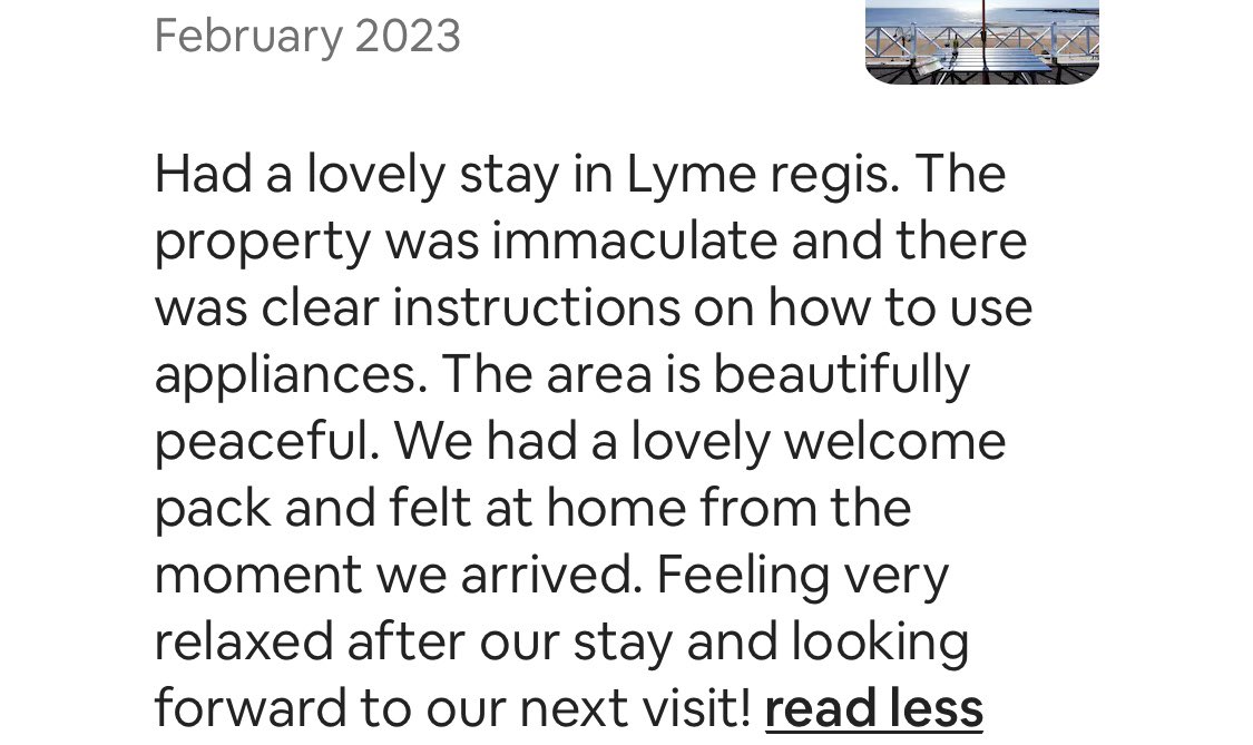 Lovely mention on @Airbnb ❤️

#lymeregis #airbnb