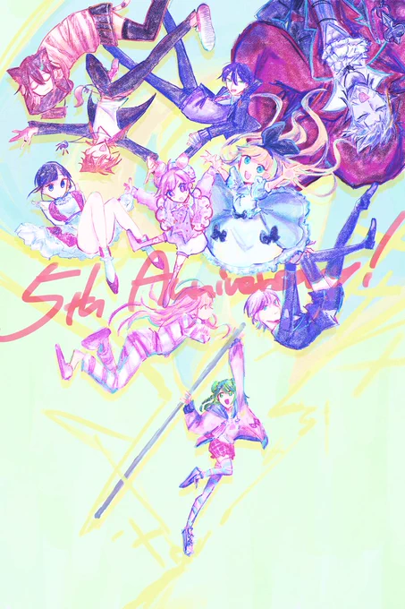 5周年おめでとう!#むぎあーと #りりあーと #金剛力也像 #絵ガク #有栖の絵本 #いちごのあとりえ #詩子あーと #ギルザレン画廊 #のらねっこあら #森中びじゅつかん 