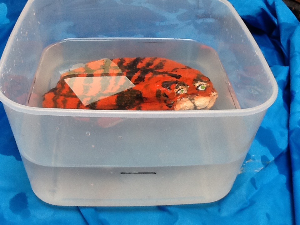 NurseryAPS's tweet photo. The children in Nursery have been investigating water displacement.
Look what happened when the 'Tiger who came to tea' got into the bath! https://t.co/BDefYbSOUM