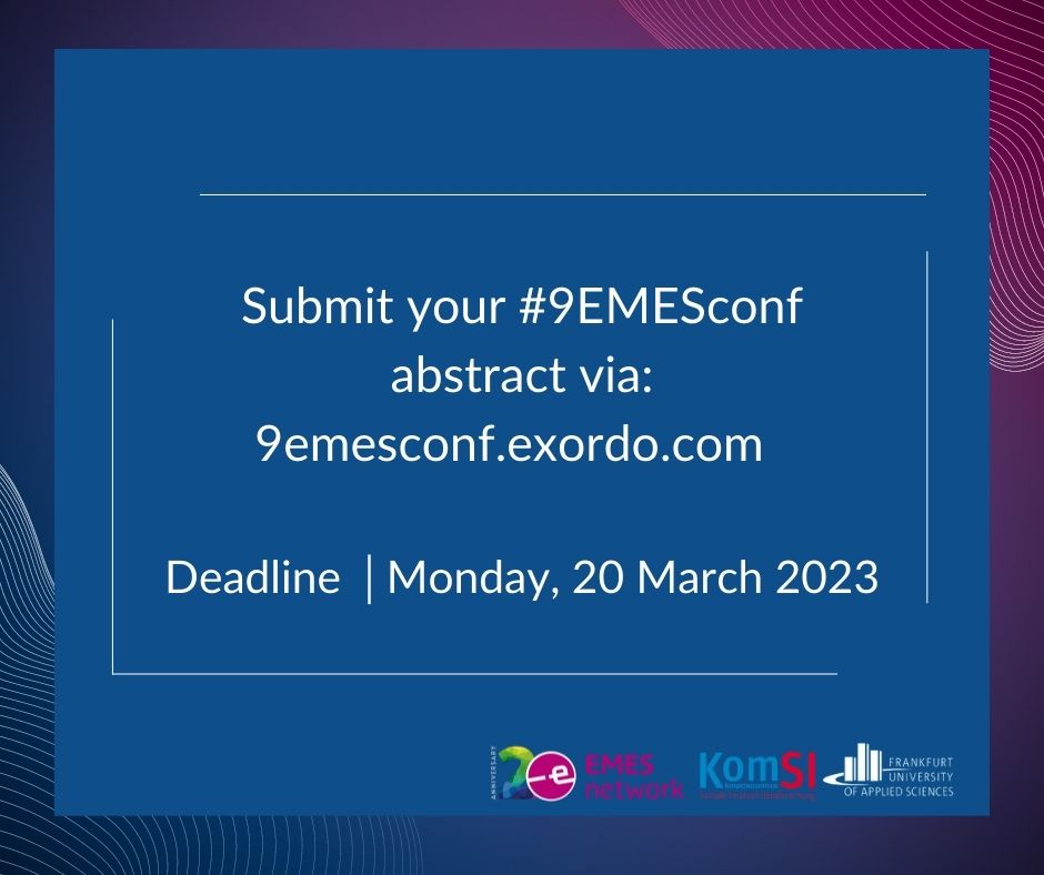 Only one week left to submit your abstract for the #9EMESconf ‘Act locally, change globally: Social enterprises and cooperatives for more resilient economies and societies’. For more information: emes.net/events/confere…
