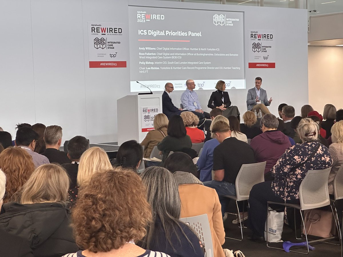 The one and only <a href="/andywilliams78/">Andy Williams</a> 

#Rewired23 
ICS digital priorities 

Good to see you again!