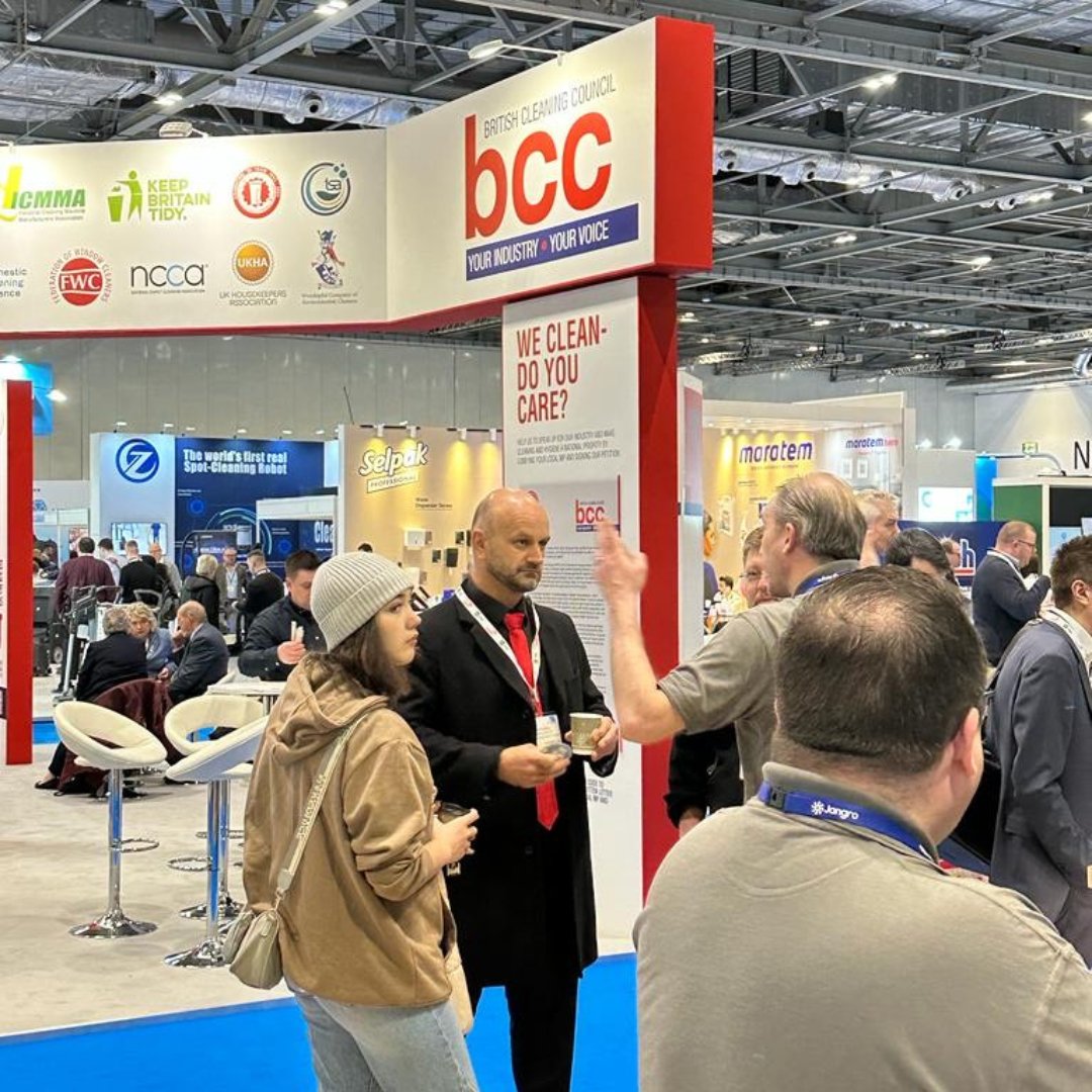 NWRHygiene's tweet photo. The @TheCleaningShow continues at the @BritishCleaning stand 🧹🧼

Great to see the team 👏

#cleaningshow
#networking 
#London https://t.co/34zfmu5cmR