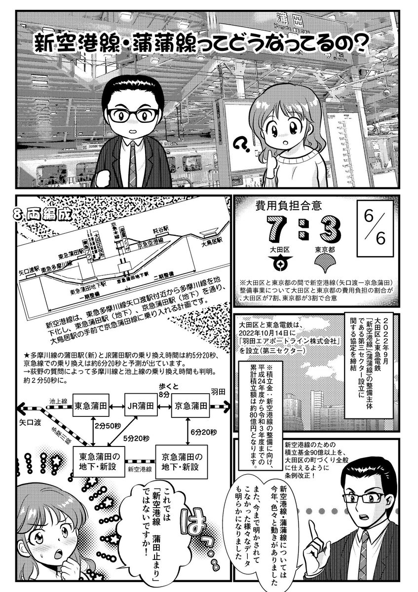 新空港線・蒲蒲線のおさらい 