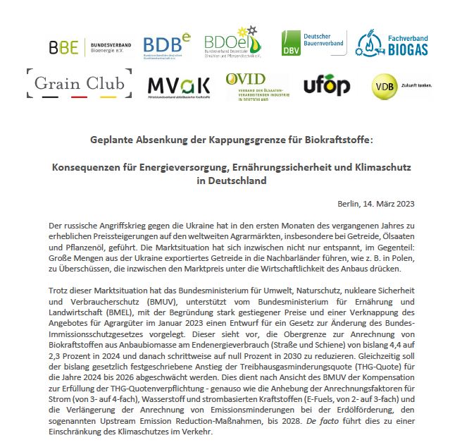 ufop_de's tweet image. Überschreitung der Klimaschutzziele im Verkehr ohne Biokraftstoffe noch dramatischer!
In der aktuellen Diskussion über Klimaschutz im Verkehr veröffentlichen zehn Verbände der Agrar- und Energiewirtschaft dazu ein gemeinsames Positionspapier:
ufop.de/index.php/down…