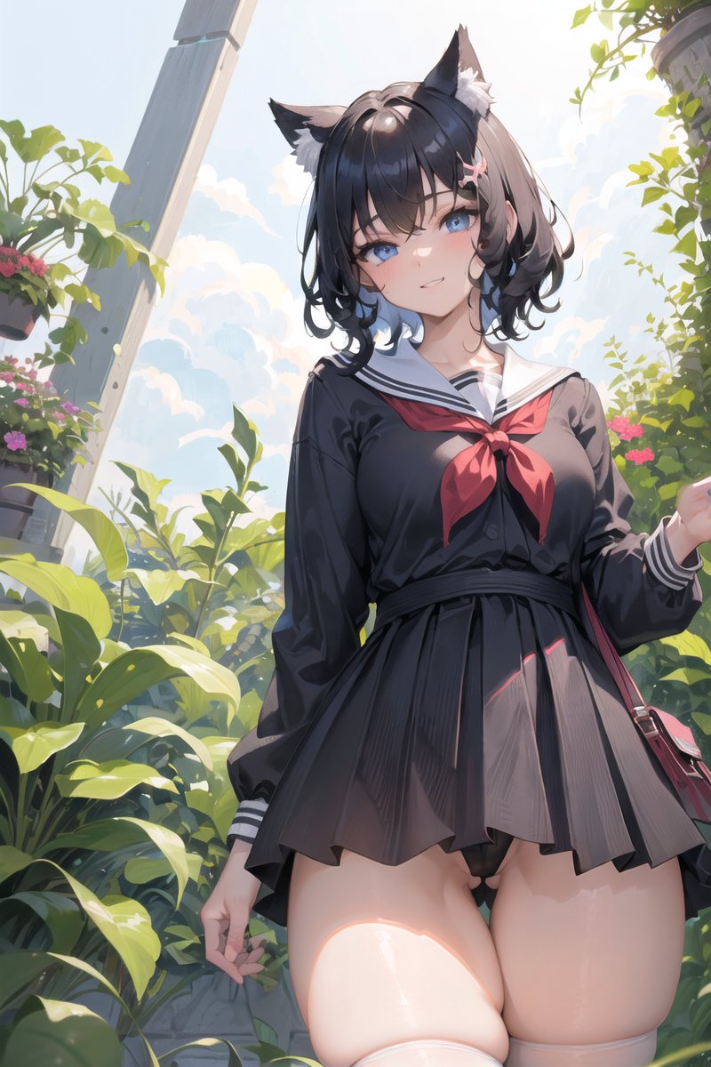 What're you looking at, $endpai~?  Chu wouldn't peek up my skirt, would you~? You're not that pathetic, right? heheh~💞

Kidding~ I know you can see, dummy~ I *want* you to 💞 

Why? Cuz it makes you weak~ a glimpse of my panties makes you willing to do anything I ask, heheh~  💖