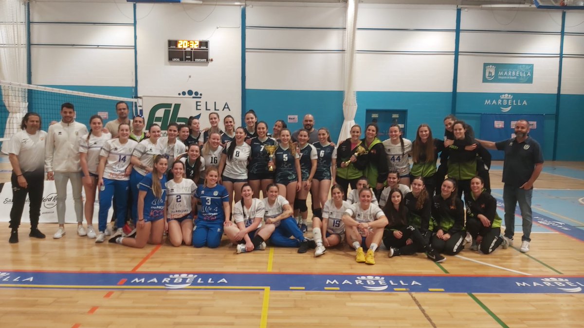 Este pasado domingo tuvo lugar la fase final provincial de la 2º Andaluza Femenina en Marbella <a href="/FAVB_/">FAVB</a> 
1º VAM
2º Casa Miguel Interplayas Axarquía
3º Costa del Voley
Agradecer al <a href="/Ayto_Marbella/">Ayto. Marbella</a> su implicación habitual con el voley