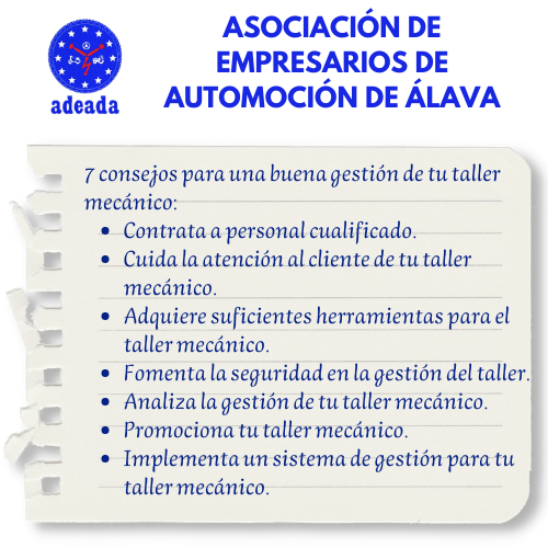adeada_alava's tweet photo. Es importante tomar conciencia de que un #taller es una #empresa, que tiene que ser administrada y controlada de manera profesional, pensando en la calidad del servicio, la #seguridad laboral, el inventario, la preparación del personal y el control de los gastos.

#adeada #motor https://t.co/p5l3P0f375