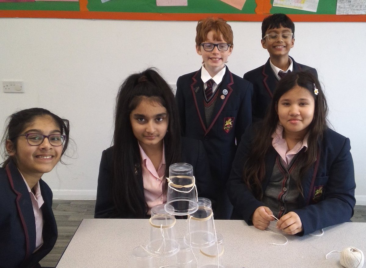 During STEM club yesterday, our year 5 and 6 pupils completed a challenge to stack cups using only string and elastic bands. The lesson was a test of their ingenuity and teamworking skills. #LongCloseSchool #independentschool #prepschool #primaryschool #slough #berkshire