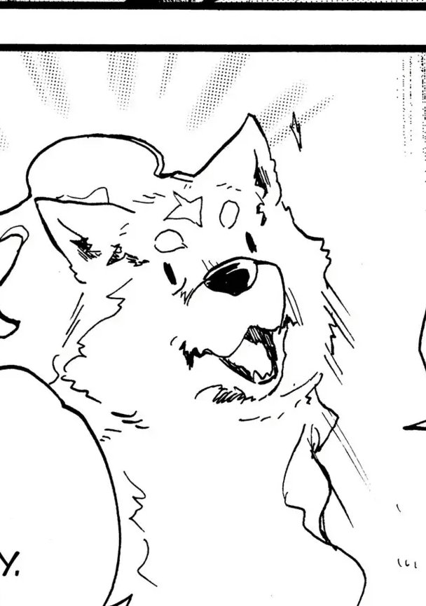 ha_futatsu's tweet photo. I love how most fenrirs in most isekai manga are drawn like ass while the artists who work on this IP choose to make him somewhere between "most gorgeous boi you've ever seen" to"lovable idiot face"
#tonsuki #feru #bestboioftheseason https://t.co/NSvCfi4kup