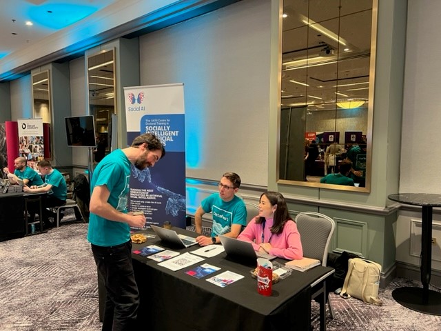 Social__AI's tweet image. Delighted to be representing the Social AI CDT at the Data Talent 2023 event. Great to meet so many enthusiastic students in the data science and AI fields. #DataTalent #SocialAI @MonikaHarvey65 @UofGSciEng @UofGlasgow