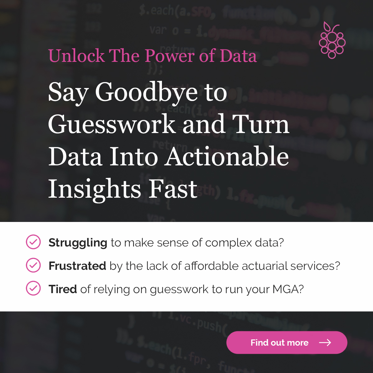 Are you tired of relying on guesswork and gut feelings to run your MGA business? 

Book a FREE demo with Josh Chandler (josh@mulberryrisk.com) today and find out more at: mulberryrisk.com/meetada

#insurance #mga #mgaa #insurtech #lloydsoflondon #actuarial