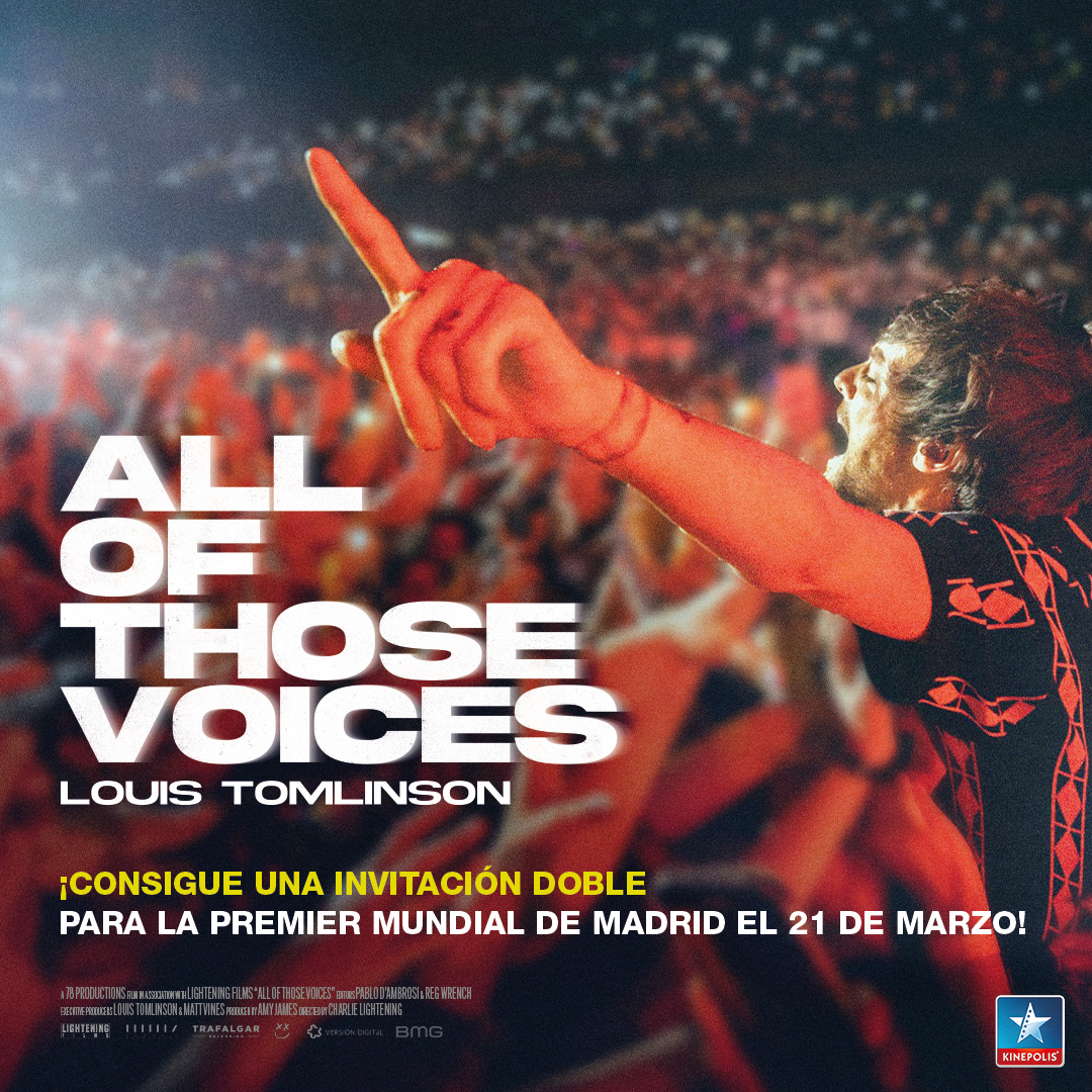 Cines_Kinepolis's tweet photo. Kinéfilo, ¿quieres conseguir una invitación doble para la première mundial de #AllOfTheseVoices de #LouisTomlinson? ¡Sorteamos 3!

🎤Síguenos
🎤Dar RT

Podéis participar hasta el 16/03/23. Anunciaremos el nombre de los ganadores el 17/03/23.

BB.LL ➡ https://t.co/V2UjXwAnEu