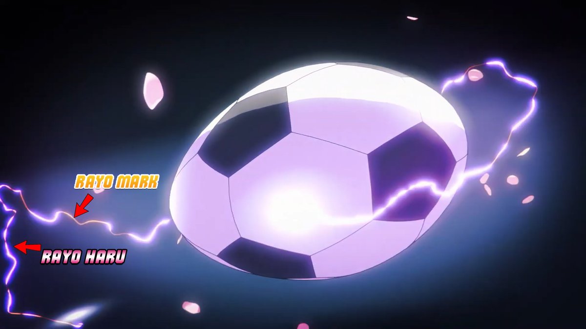 sekaiss71's tweet photo. Ojo, me acabo de fijar que en el teaser del #InazumaElevenvictoryroad en el momento del disparo de Haru a Unmei, del balón sale una combinación de Rayos amarillos y morados.

El Amarillo siempre fue el color del Rayo de Mark
Pues el Azul fue Darren y el Rojo Hector 1/4⬇ https://t.co/kwH2TSnlAI