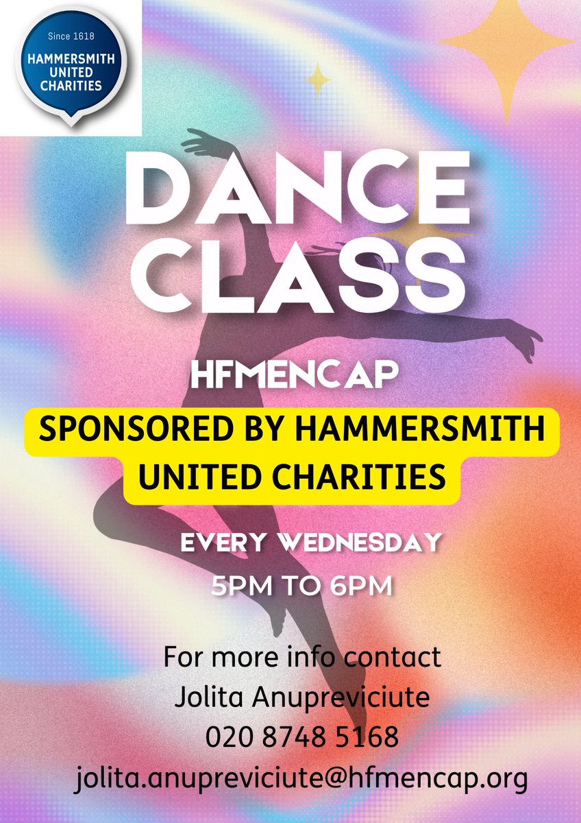 Happy Tuesday HFmencap family &lt;3

Join us every Wednesday from 5 pm to 6pm for a DANCE CLASS!
Thank you @hfmencapydp and thank you @hamunitedcharities