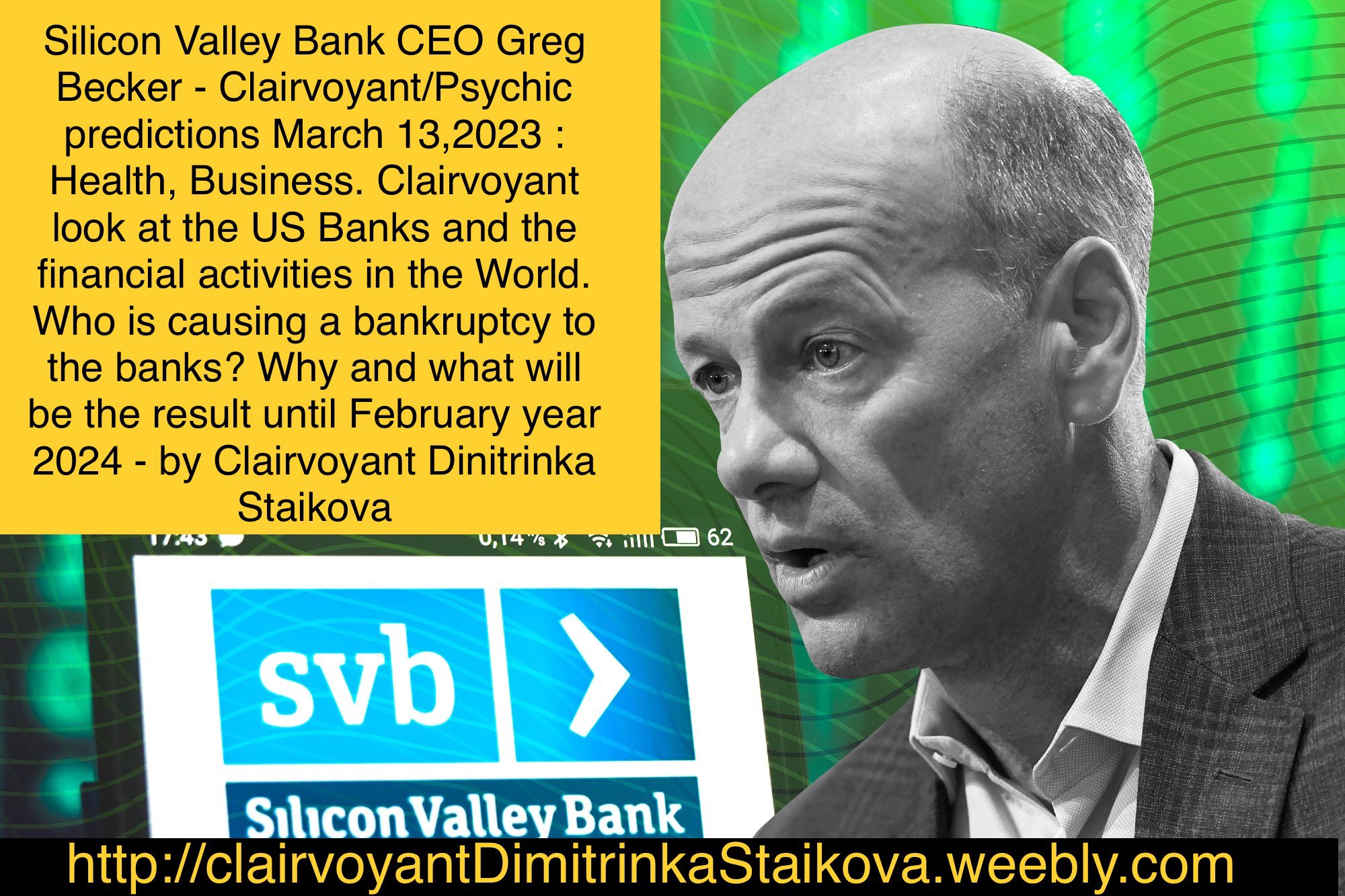 Dimitrinka Staikova on Twitter "SiliconValleyBank CEO GregBecker
