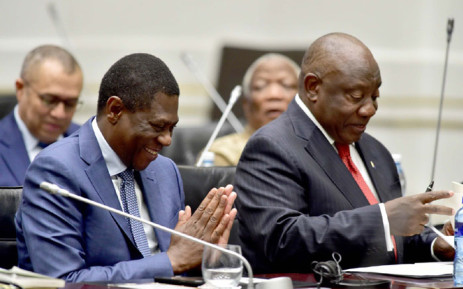ewnupdates's tweet photo. Ramaphosa officially assigns Mashatile his duties as deputy president https://t.co/5ObOpHChaA https://t.co/XnsTliCGjJ
