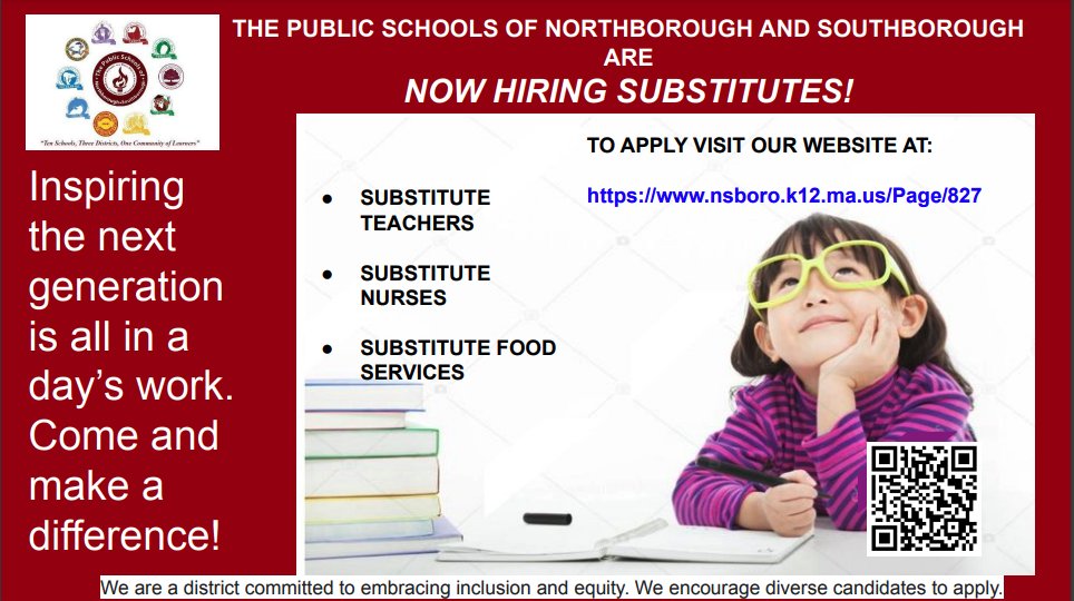 Public Schools of Northborough and Southborough HR (@nsborohr) on Twitter photo 