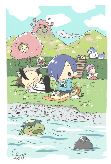 春でやんす
#ひとっこひとり百鬼の里 