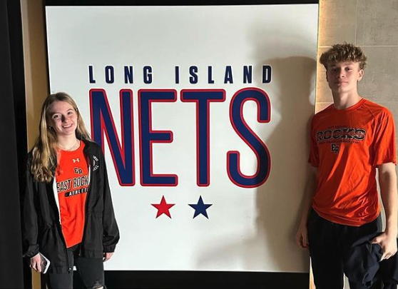 Congrats to Clare Acuti and Nick Pollockov on being selected to be the Rocks student-athlete leadership reps for the @LongIslandNets Team Up For Unity event  at @NassauColiseum.

#GoRocks #WEROCK #teamupforunity @GoEastRockaway