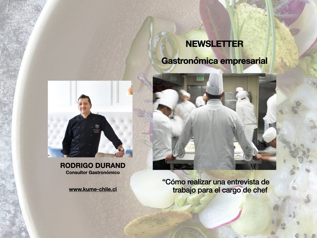Echa un vistazo al último artículo de mi newsletter: «Cómo realizar una entrevista de trabajo para el cargo de chef» 
linkedin.com/pulse/c%25C3%2… a través de <a href="/LinkedIn/">LinkedIn</a>