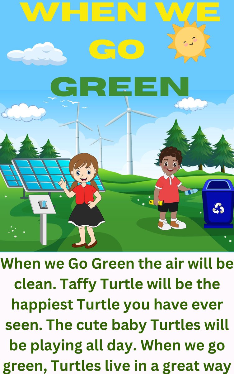 #ecofriendly #ecokidsproject #green #environment
It won't be a problem for countries to #GoGreen 
and have energy that is #clean
When #children are aware
of the need for #environmental care
Just click
funwritings.com/product/when-w…

@GreenLahti2021 @herbgreenberg @GreenTextRepost