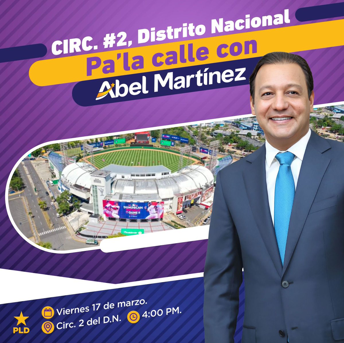 PLDC2DN's tweet photo. Este viernes 17 de marzo, Abel Martínez(@AbelMartinezD) llega a nuestra #Circ2 del DN, donde agotará una extensa agenda de encuentros con diversos sectores de la misma.
¡Aguanta, ya falta poco! https://t.co/B6gxGPOrFF