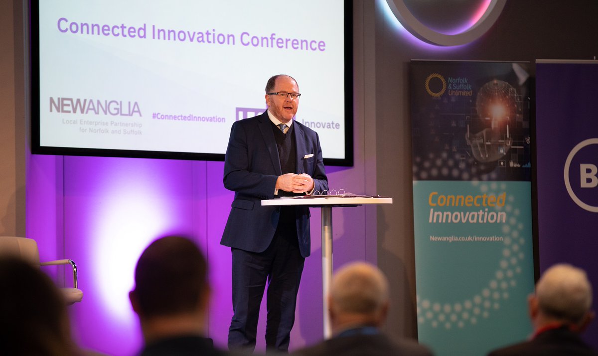 Leading-edge innovation taking place in Norfolk and Suffolk was hailed as world leading by Science Minister @GeorgeFreemanMP as a new space tech cluster was launched at the Connected Innovation Conference.
newanglia.co.uk/science-minist…

<a href="/BTGroup/">BT Group</a> @adastralpark