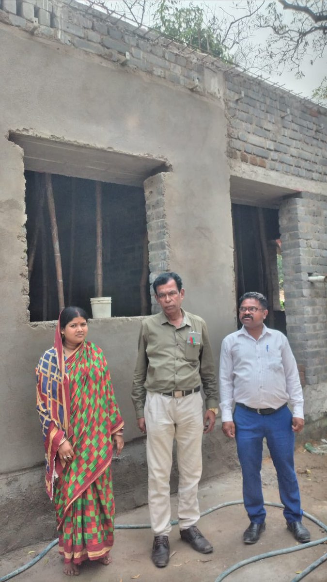Verification of Workshed cum Housing of Smt Minakshi Kamila &amp; Smt Kabita Sahoo, Naighati, Baliapal with ADH Balasore on dt 14-03-2023.