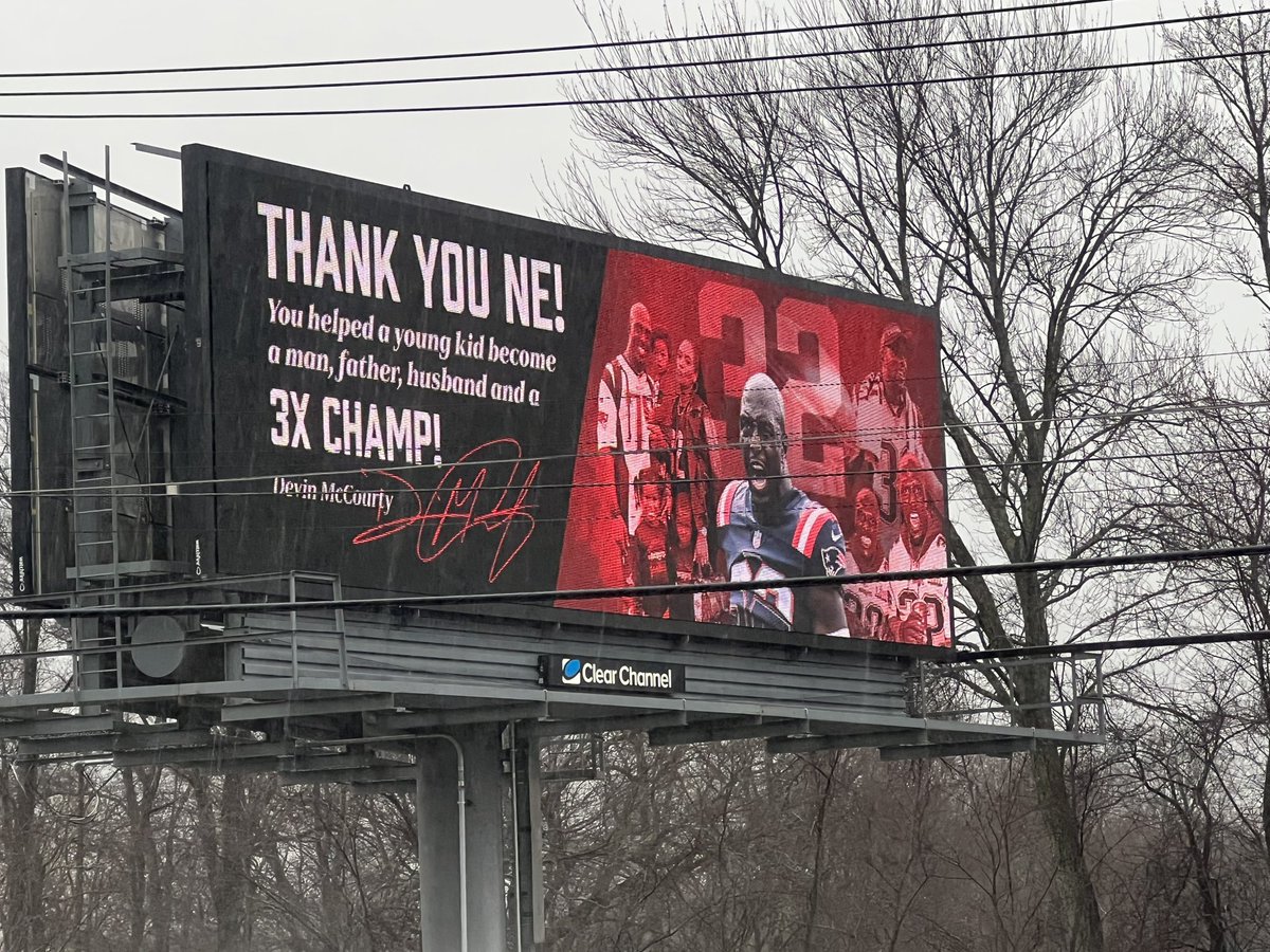 MikeReiss's tweet photo. A message from @devinmccourty, on billboards throughout New England. https://t.co/vEwKOl0EXS