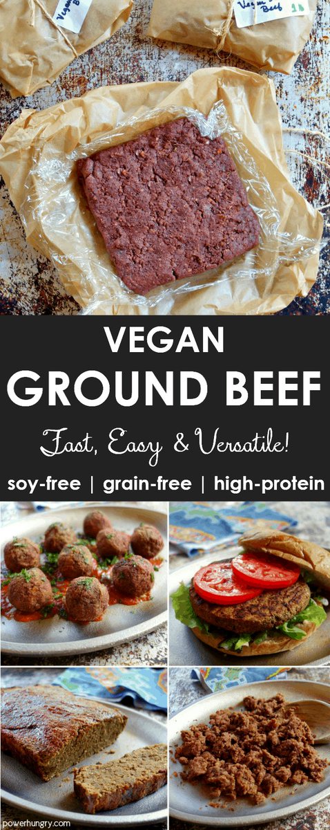 schmoozequeen's tweet photo. #Vegan Ground Beef #Meatless #Beefless 🚫🐄
Easy, high in protein (12.4 g per 1/4 pound!), and free of grains, gluten, soy and nuts. 
#GrainFree #HighProtein #NutFree #Plantbased #Mince 
#Beets #BrownLentils #GroundBeef
https://t.co/jVZHnzp3Qz https://t.co/s2pvaoBQmM