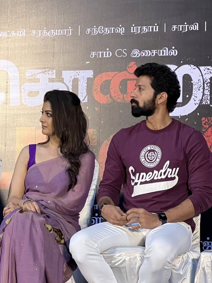 .@varusarath5 and #SanthoshPrathap at #KondralPaavam thanks giving meet